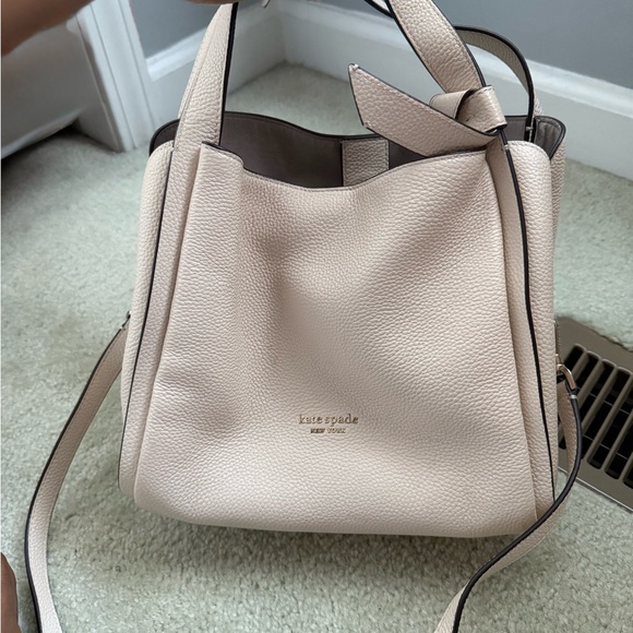 Kate Spade Cream Leather Knott Tote Bag - Picture 1 of 1